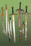 Épées en plastic